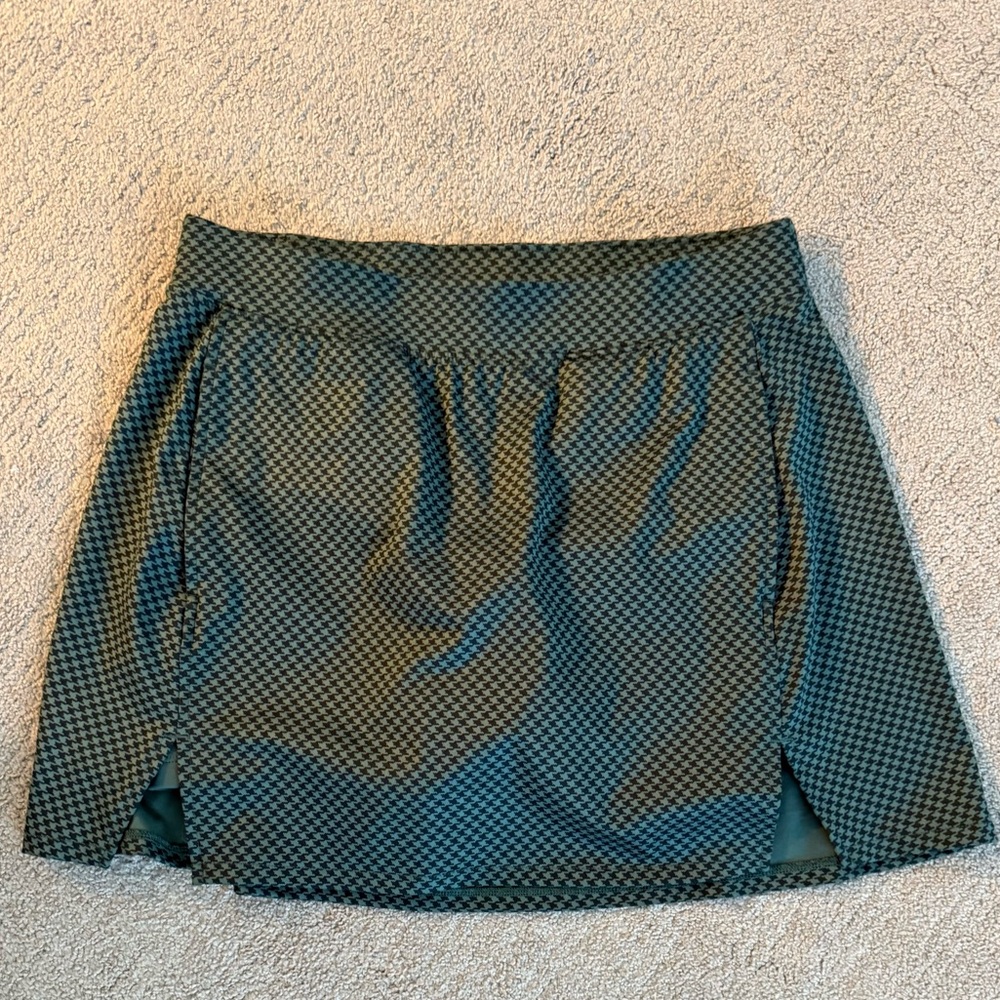 Green and Black Tennis Skirt